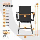 Cadeira De Escritório Oficial Webshop Esteirinha Baixa Fixa -