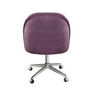 Cadeira De Escritório Poltrona Estofada Decorativa Com Rodízi