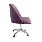 Cadeira De Escritório Poltrona Estofada Decorativa Com Rodízi
