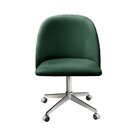 Cadeira De Escritório Poltrona Estofada Decorativa Com Rodízi