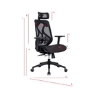 Cadeira De Escritório Presidente A910 Em Pp Giratória Cinza E