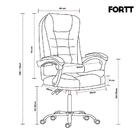 Cadeira De Escritório Presidente Base Cromada Com Rodinha For