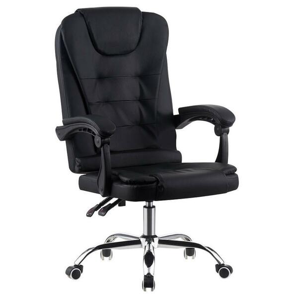 Cadeira De Escritório Presidente Base Cromada Com Rodinha For