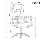 Cadeira De Escritório Presidente Base Cromada Com Rodinha For