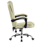 Cadeira De Escritório Presidente Base Cromada Com Rodinha For