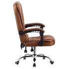 Cadeira De Escritório Presidente Base Cromada Com Rodinha For