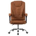 Cadeira De Escritório Presidente Base Cromada Com Rodinha For