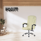 Cadeira De Escritório Presidente Base Cromada Com Rodinha For