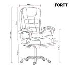 Cadeira De Escritório Presidente Base Cromada Com Rodinha For