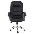 Cadeira De Escritório Presidente Base Cromada Com Rodinha For