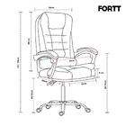 Cadeira De Escritório Presidente Base Cromada Com Rodinha For