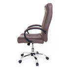 Cadeira De Escritório Presidente Base Cromada Com Rodinha For