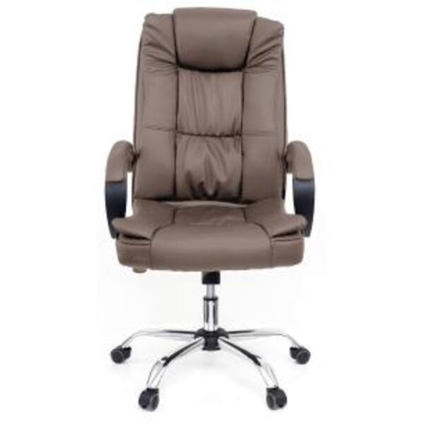 Cadeira De Escritório Presidente Base Cromada Com Rodinha For