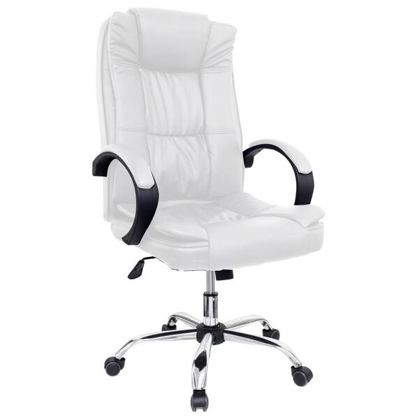 Cadeira De Escritório Presidente Base Cromada Com Rodinha For