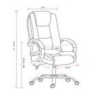 Cadeira De Escritório Presidente Base Cromada Com Rodinha For