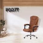 Cadeira De Escritório Presidente Base Cromada Com Rodinha For