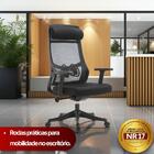 Cadeira De Escritório Presidente Core - Preta - 4 Cadeiras