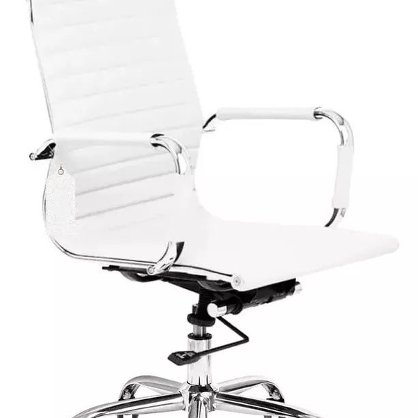 Cadeira De Escritório Presidente Eames Branca