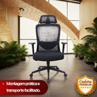 Cadeira De Escritório Presidente Elite - Preta - 1 Cadeira