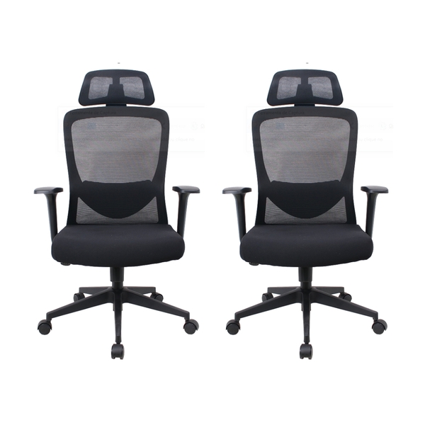 Cadeira De Escritório Presidente Elite - Preta - 2 Cadeiras