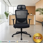 Cadeira De Escritório Presidente Elite - Preta - 2 Cadeiras