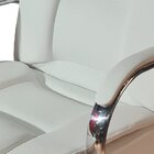 Cadeira De Escritório Presidente Em Corino Base Cromada Euro