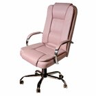 Cadeira De Escritório Presidente Em Corino Base Cromada Euro