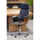 Cadeira De Escritório Presidente Em Corino E Madeira Coimbra