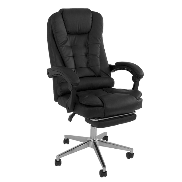 Cadeira De Escritorio Presidente Ergonomica Apoio Para Pés -