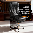 Cadeira De Escritorio Presidente Ergonomica Apoio Para Pés -