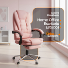 Cadeira De Escritório Presidente Ergonômica Apoio Para Pés -
