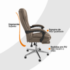 Cadeira De Escritorio Presidente Ergonomica Apoio Para Pés -