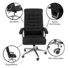 Cadeira De Escritorio Presidente Ergonomica Giratoria - Preto