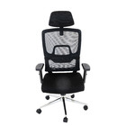 Cadeira De Escritório Presidente Ergonômica Tela Mash Recliná