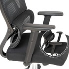 Cadeira De Escritório Presidente Ergonômica Tela Mash Recliná