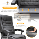 Cadeira De Escritório Presidente Executiva Alta Big Confortáv