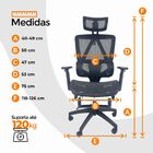 Cadeira De Escritório Presidente Executiva Oficial Titan - Pr