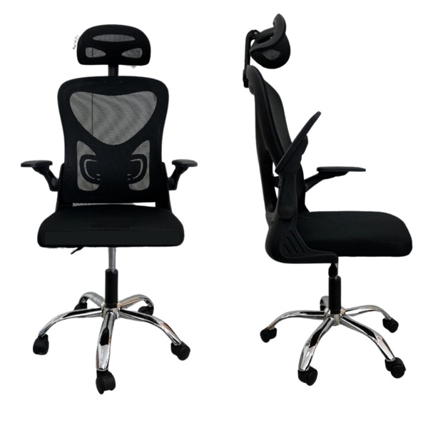 Cadeira De Escritorio Presidente Executivo Tela Mesh Ajuste E