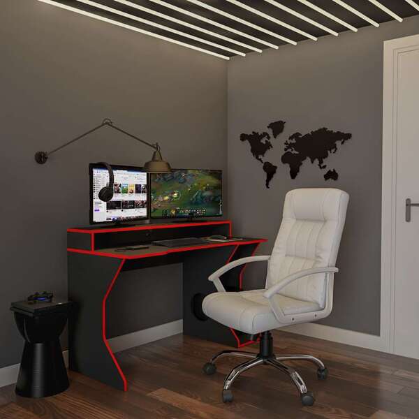 Cadeira De Escritório Presidente Giratória Bedroom Plus Branca