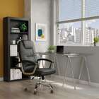 Cadeira De Escritório Presidente Giratória Breta Preta