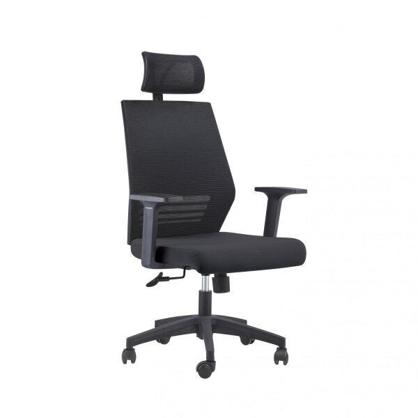 Cadeira De Escritório Presidente Giratória Com Apoia Cabeça O