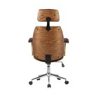 Cadeira De Escritório Presidente Giratória Com Apoia Cabeça O