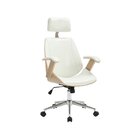 Cadeira De Escritório Presidente Giratória Com Apoia Cabeça O