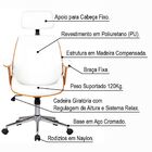 Cadeira De Escritório Presidente Giratória Com Regulagem De A