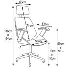 Cadeira De Escritório Presidente Giratória Com Regulagem De A