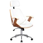 Cadeira De Escritório Presidente Giratória Com Regulagem De A