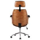 Cadeira De Escritório Presidente Giratória Com Regulagem De A