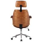 Cadeira De Escritório Presidente Giratória Com Regulagem De A