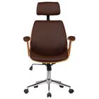 Cadeira De Escritório Presidente Giratória Com Regulagem De A