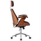 Cadeira De Escritório Presidente Giratória Com Regulagem De A